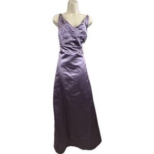 Couture Collection purple long embordered‎ plus size 24 dress